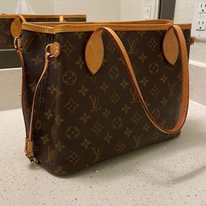 Louis Vuitton signature canvas Tote bag with double flat leather straps